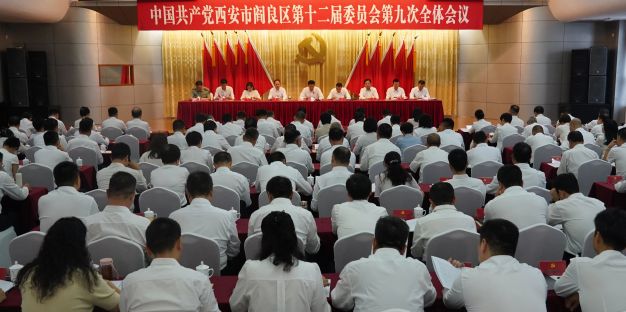 中共西安市阎良区委十二届九次全会举行